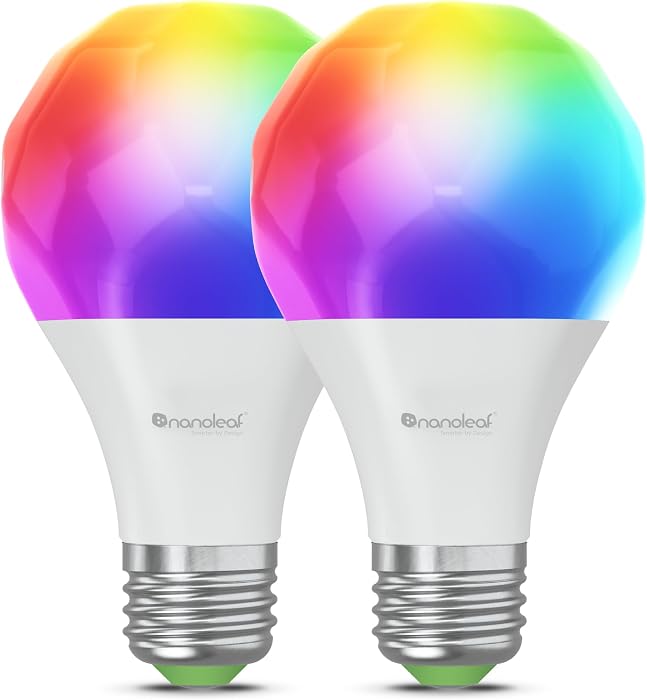 Nanoleaf Essentials Matter A19 E26 light bulbs, two-pack