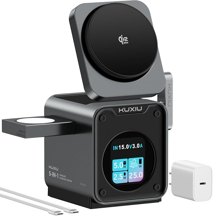 Qi2.2 3-in-1 foldable wireless charging station
