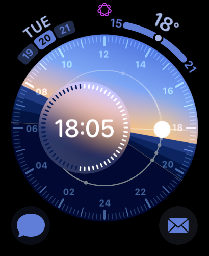 Solar Dial watch face